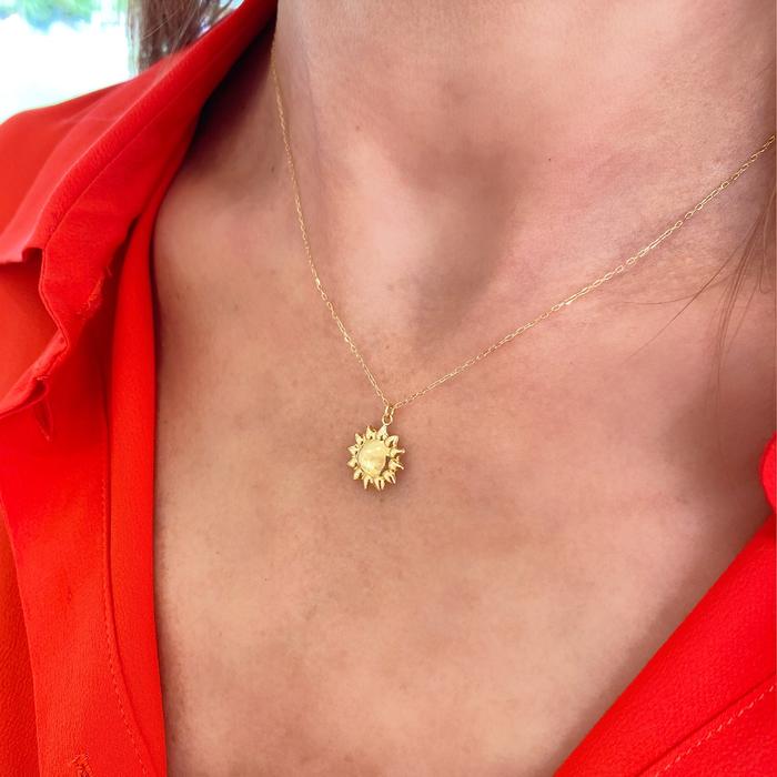 Collana Sole d'Oro Vero