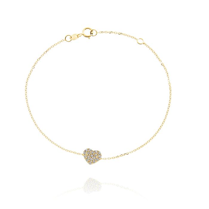 Bracciale Cuore d'Oro Vero