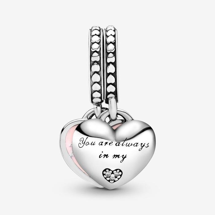 Charm Pendente Cuori Mamma & Figlia