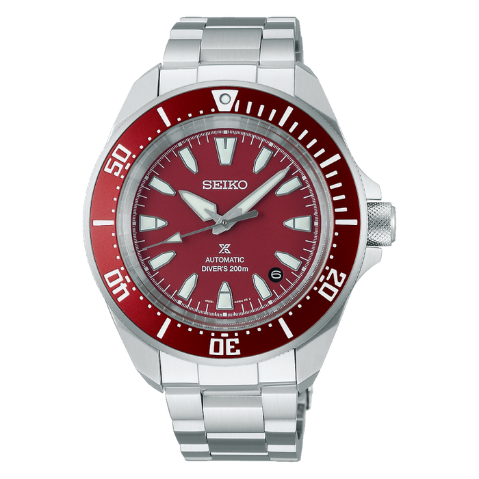 Orologio PROSPEX Samuraï Automatico Quadrante Rosso