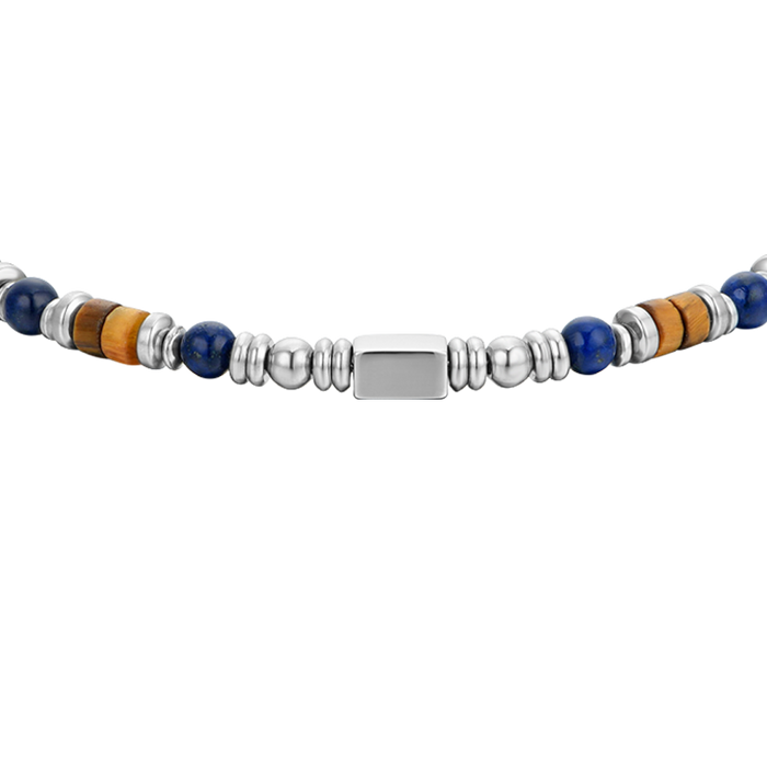 BRACCIALE UOMO IN ACCIAIO CON PIETRA LAPIS