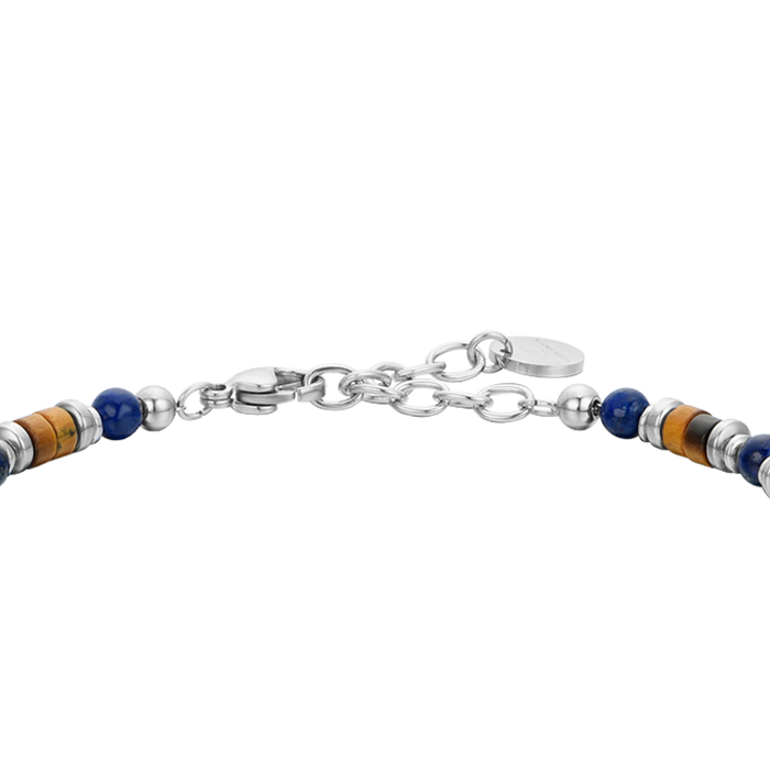 BRACCIALE UOMO IN ACCIAIO CON PIETRA LAPIS