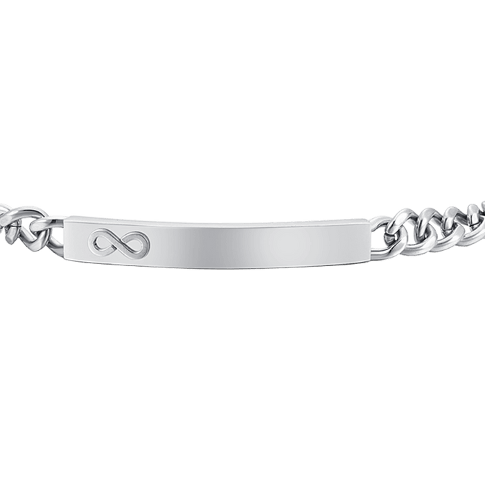 BRACCIALE UOMO IN ACCIAIO CON INFINITO