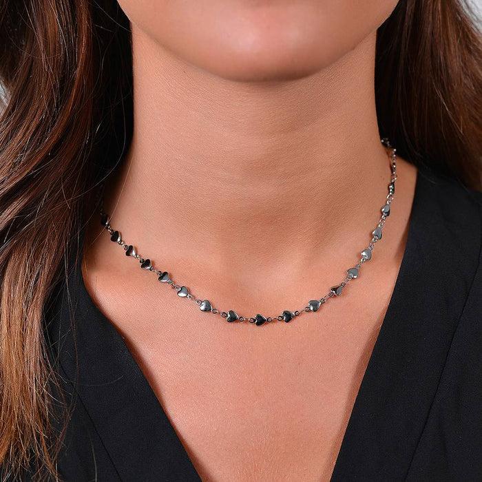 COLLANA DONNA IN ACCIAIO CUORI