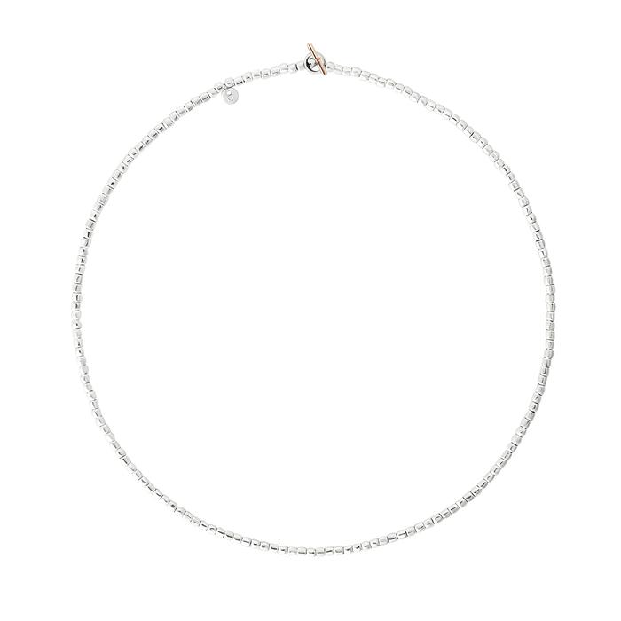 COLLANA MINI GRANELLI ARGENTO