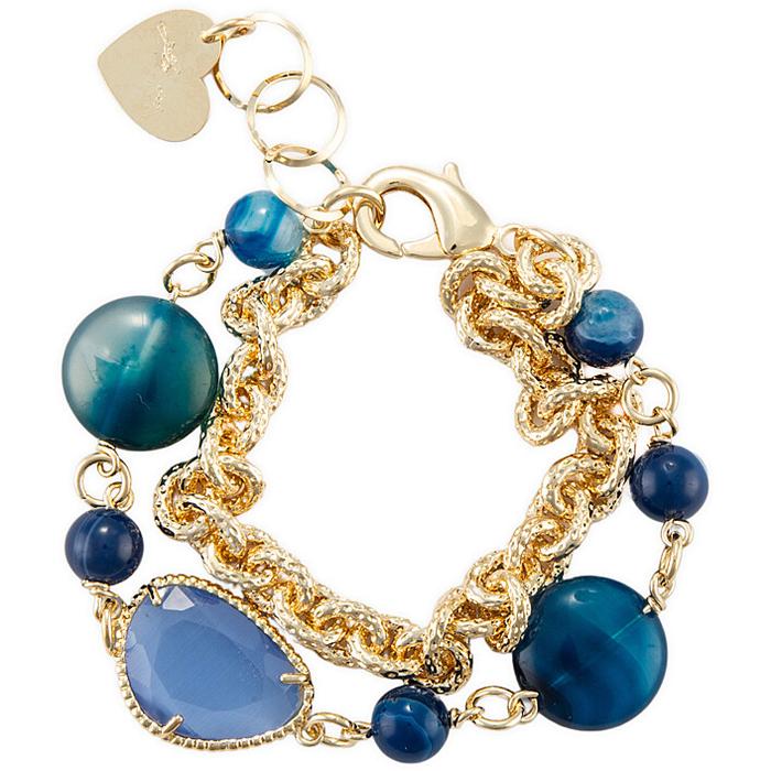 Bracciale agata blu