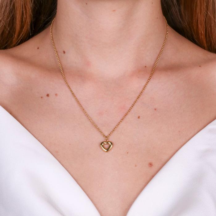 Collana in Acciaio con ciondolo cuore