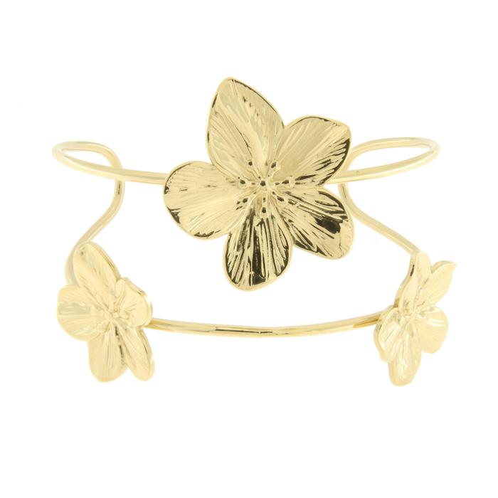 Bracciale in Acciaio rigido con fiori