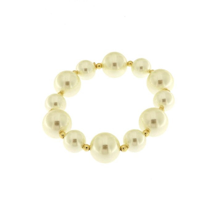 Bracciale in Metallo con perle