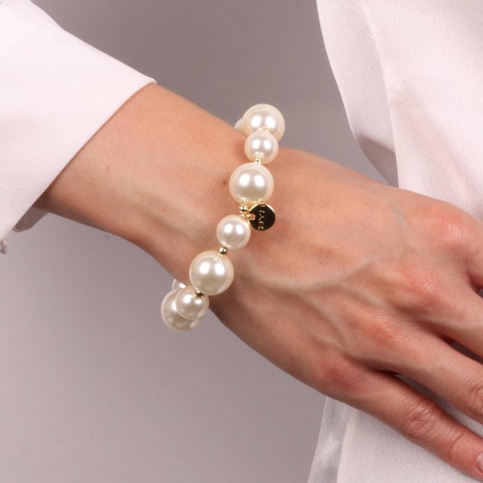 Bracciale in Metallo con perle