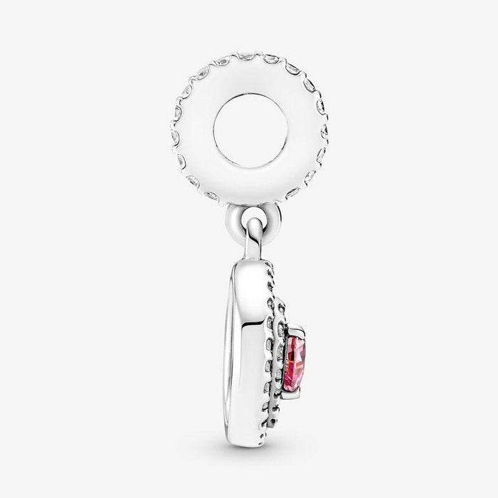 Charm Pendente Cuore Rosa