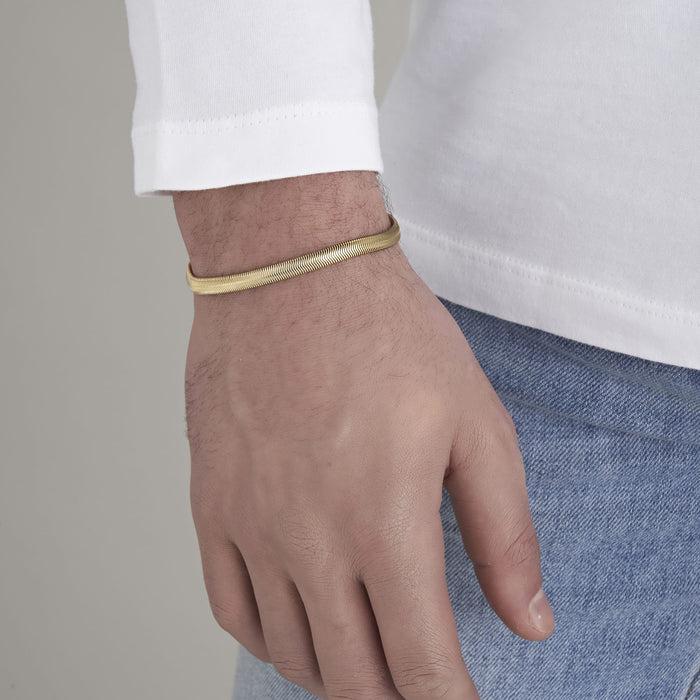 BRACCIALE UOMO IN ACCIAIO CON MAGLIA SOTTILE