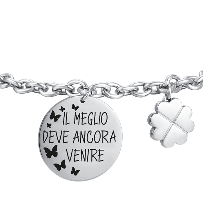 BRACCIALE DONNA IN ACCIAIO IL MEGLIO DEVE ANCORA VENIRE