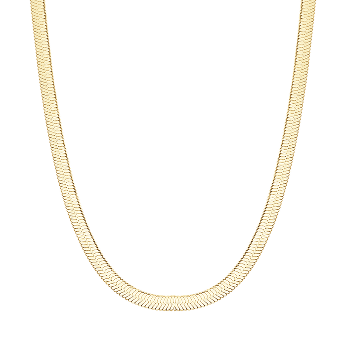 COLLANA DONNA SNAKE IN ACCIAIO IP GOLD