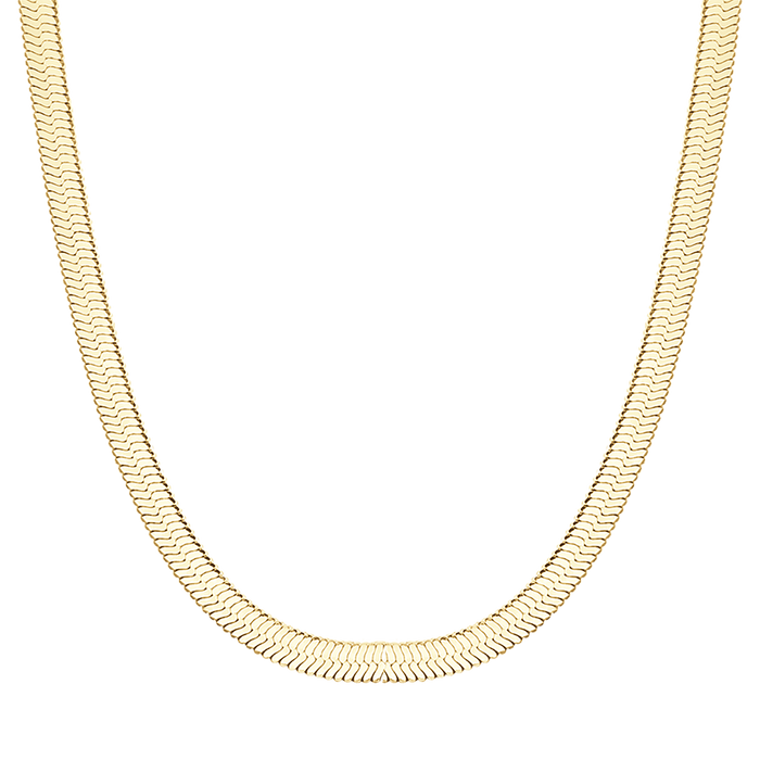 COLLANA DONNA SNAKE IN ACCIAIO IP GOLD