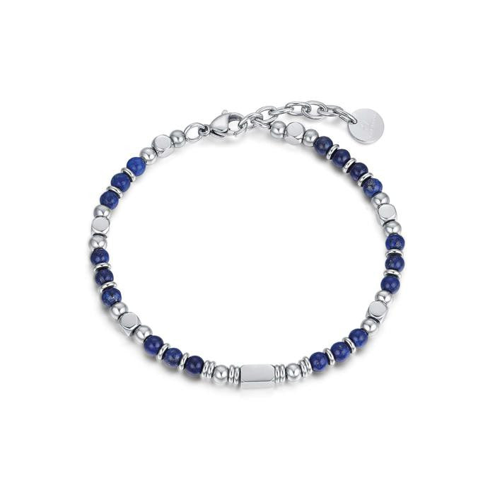 Bracciale In Acciaio Con Pietre Lapis