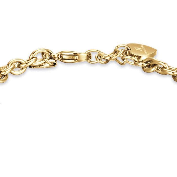 Bracciale in acciaio ip gold con stella